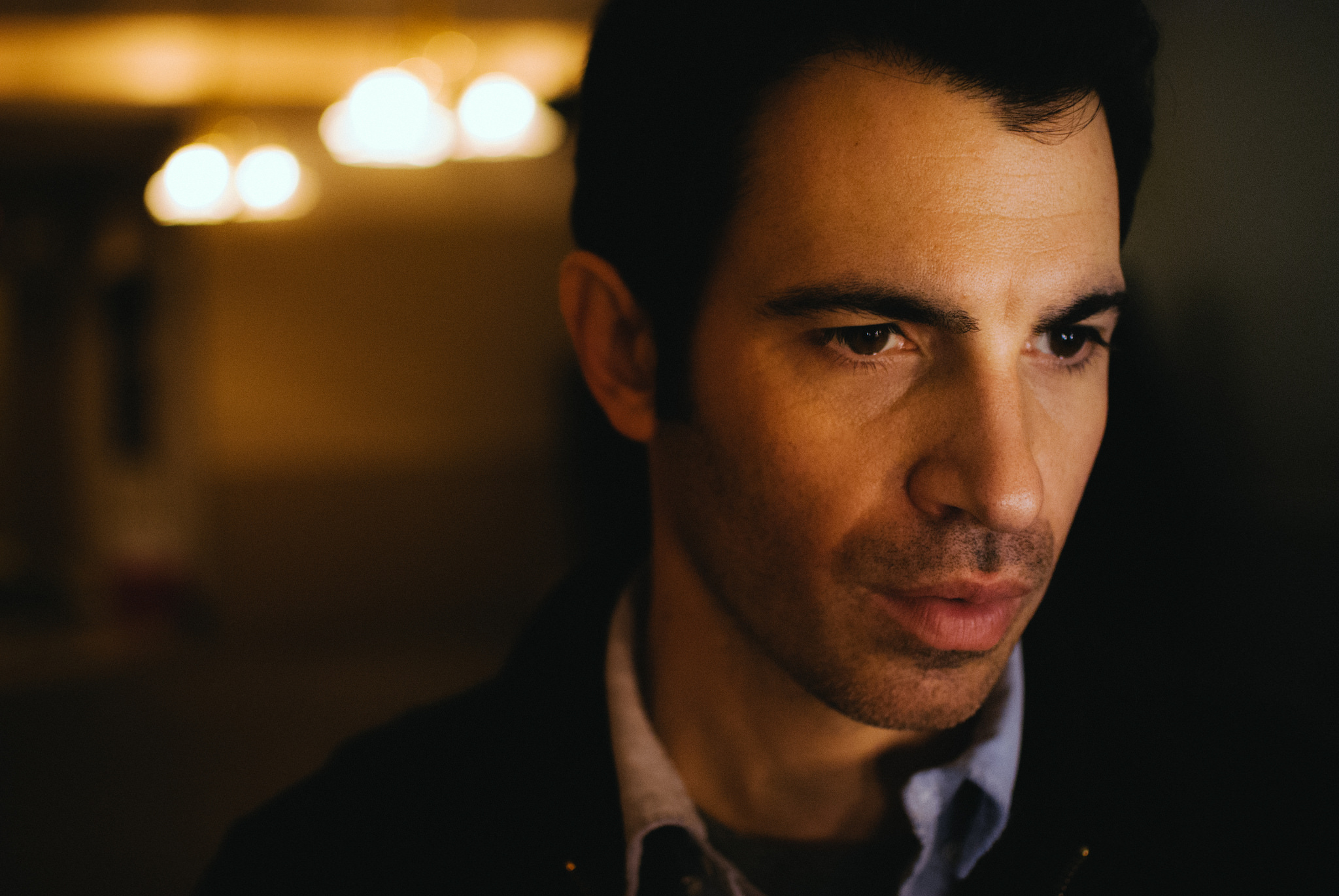 portrait of a serious man