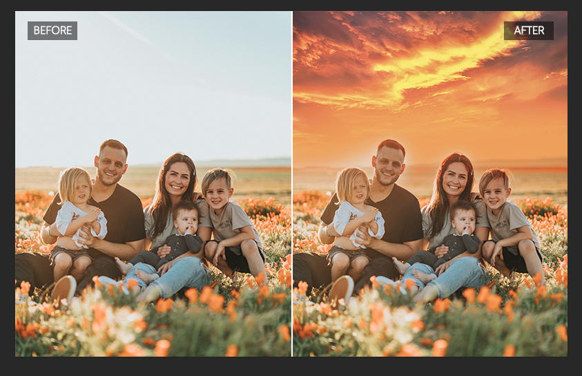 dramatic sky overlays