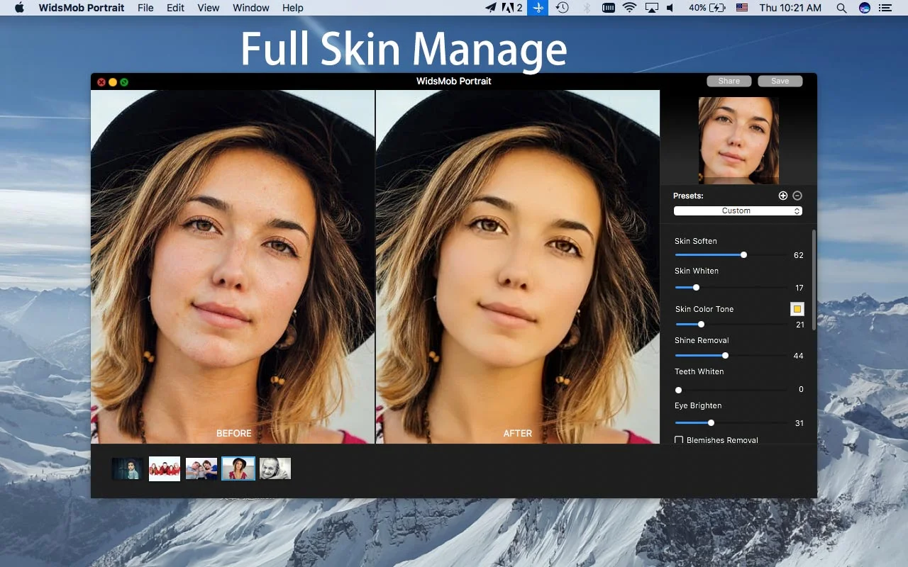 retoucher software, professional portrait software, image retouching software