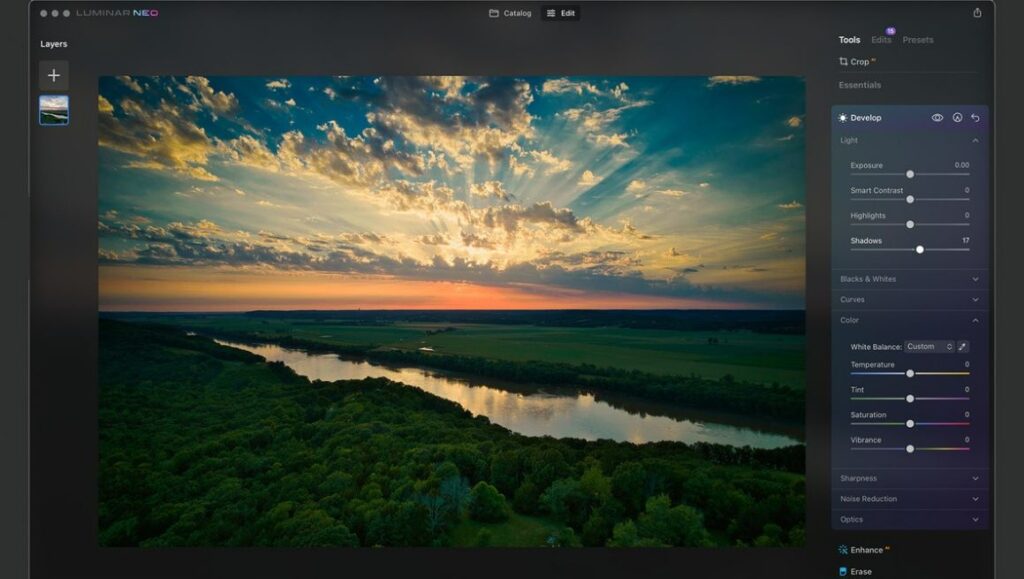 Luminar neo tool