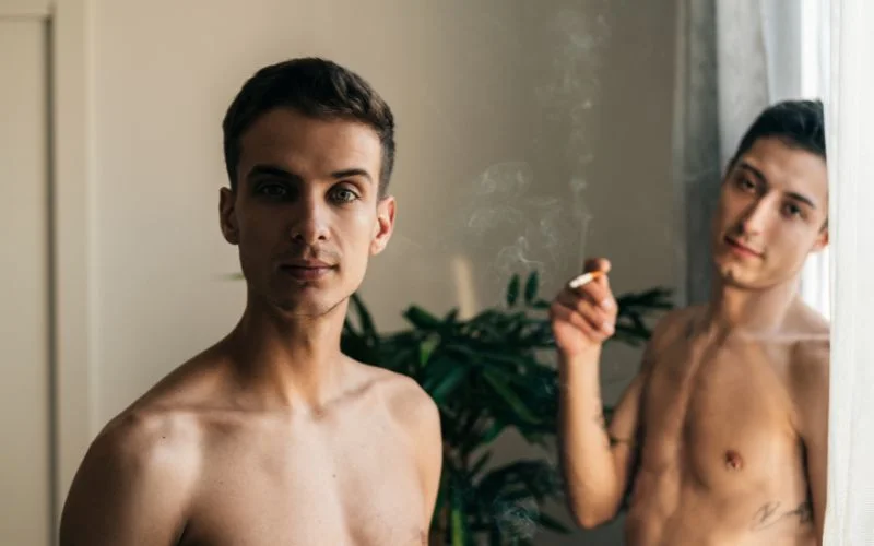 Fine art male nude photography featuring multiple subjects in creative composition