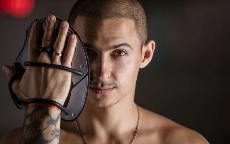 Full frontal male nude photography with props for tasteful artistic storytelling