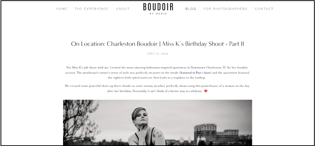 boudoir nude blog