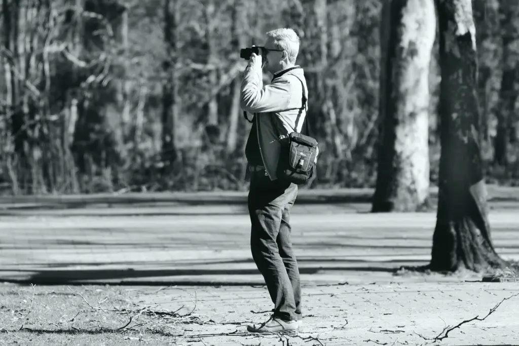 Photographer taking a photo