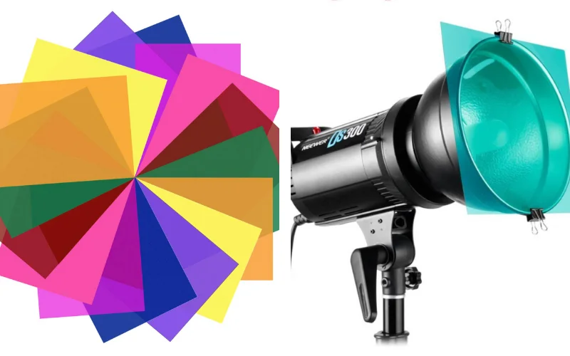 Using color gels