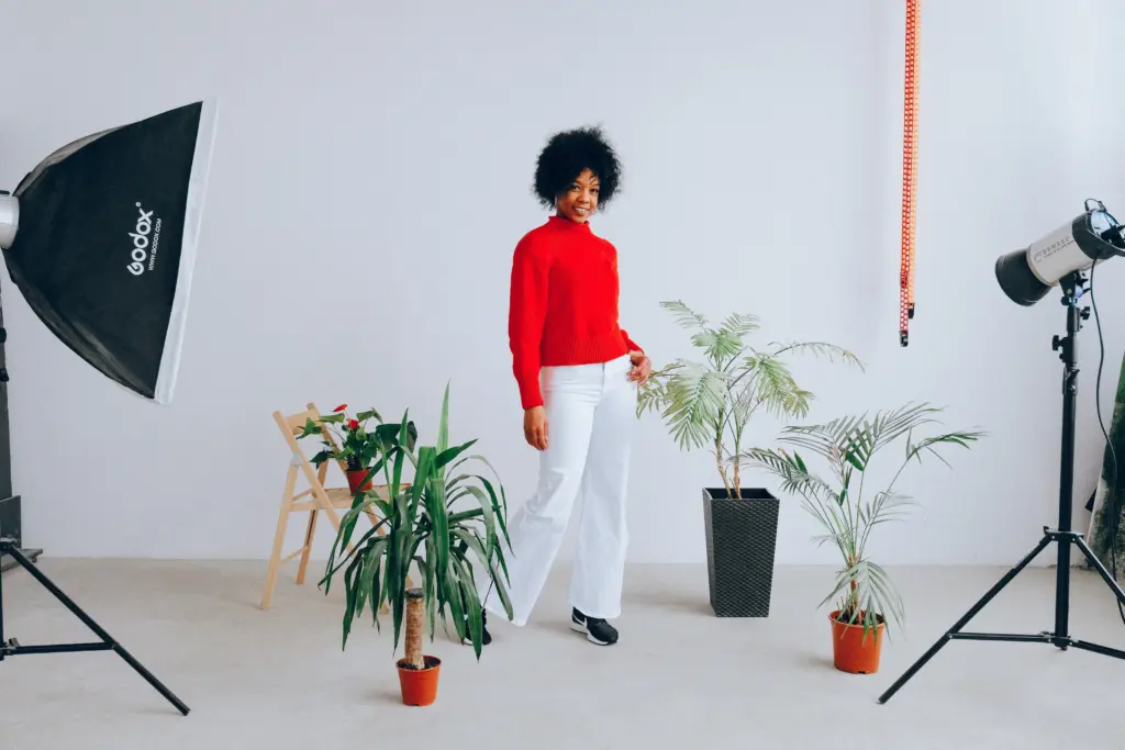 Women posing for photo with confidence