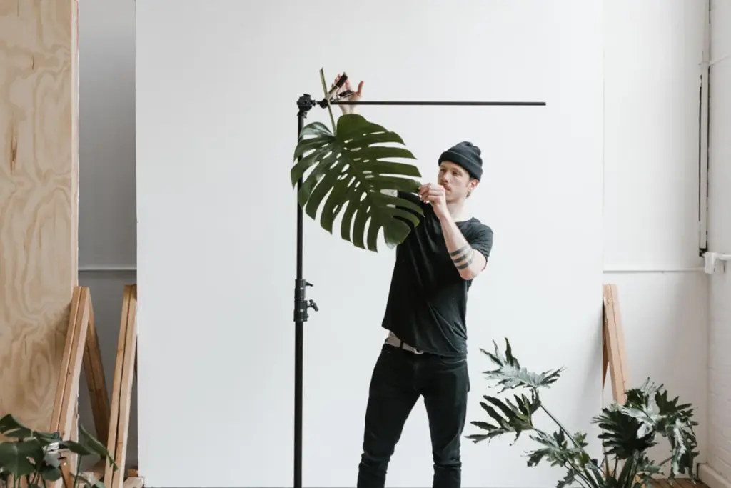 involving a prop while posing for photos