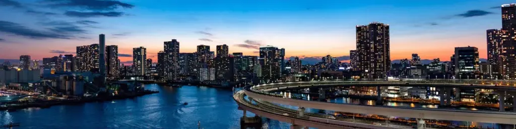 Panorama of a cityscape