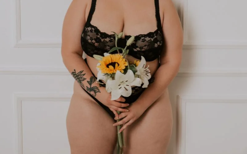 Boudoir session capturing intimate emotion and stylish lingerie photography