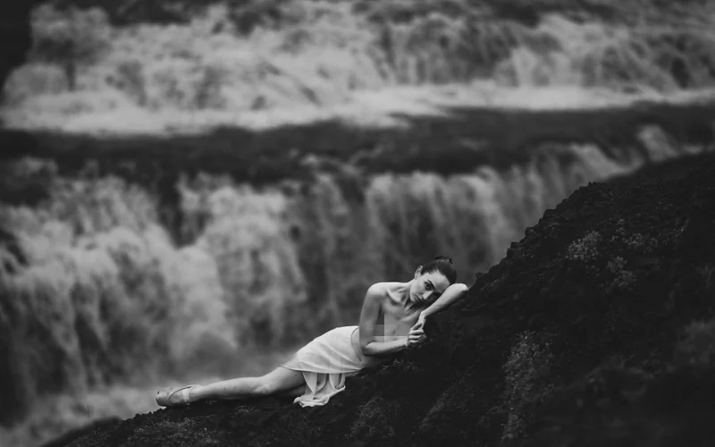 outdoor black and white photos edited using Lightroom tone curves