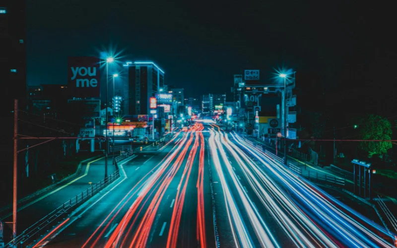 light trails