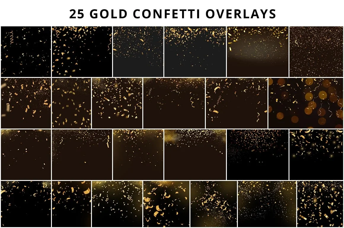 gold confetti