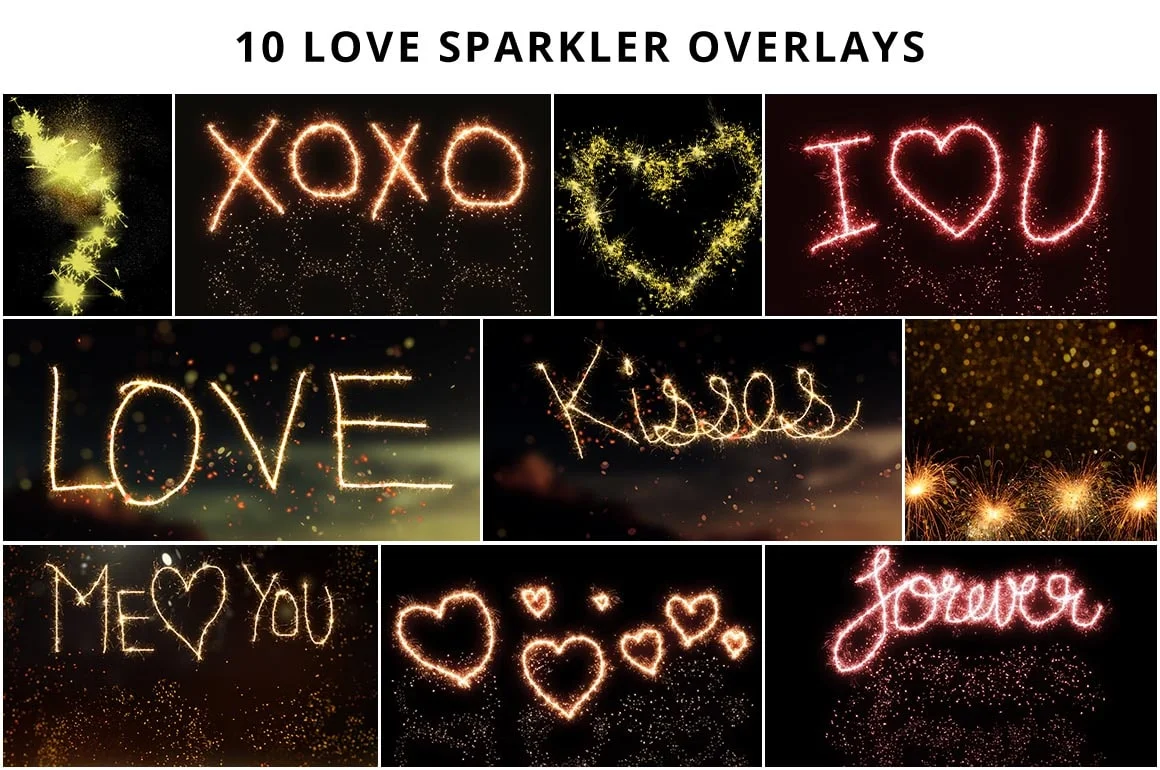 overlays effect of heart