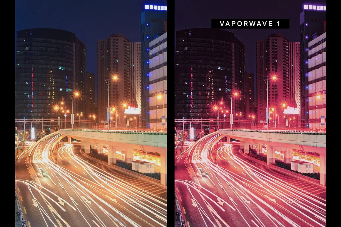 light trails