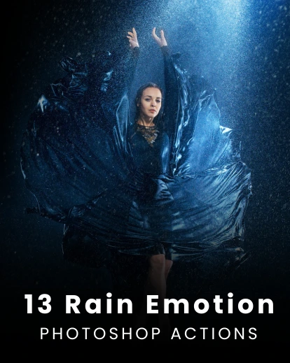 rain emotion photoshop action featured image