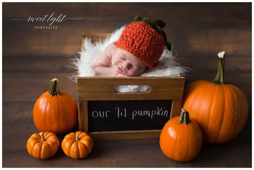 cute infant pose