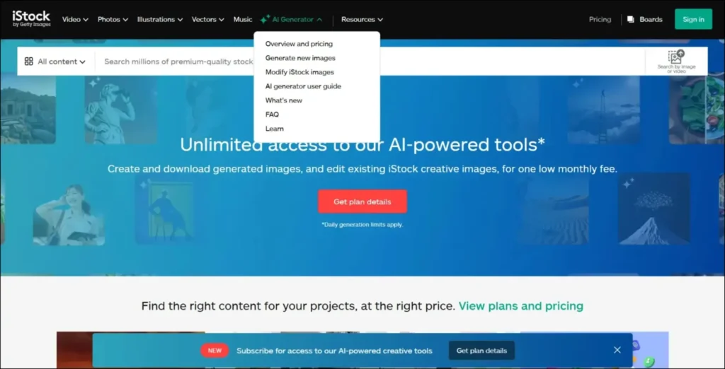iStock by Getty Images contributor page showing how to sell pictures on iStock and earn royalties