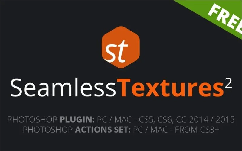 Seamless Textures Generator plugin producing repeating texture patterns for Photoshop designs.