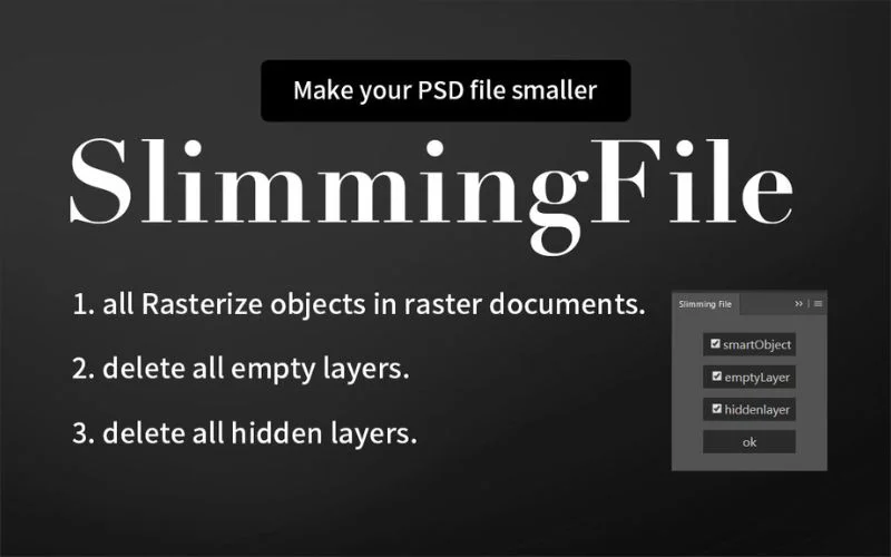 Layer Rasterizer plugin reducing file size by converting complex layers into raster elements