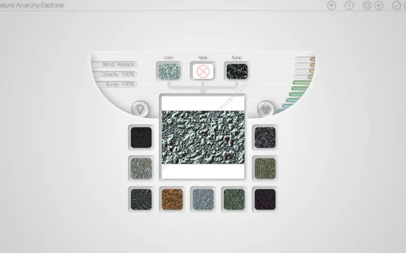 Texture Anarchy plugin generating procedural textures and creative effects for Photoshop