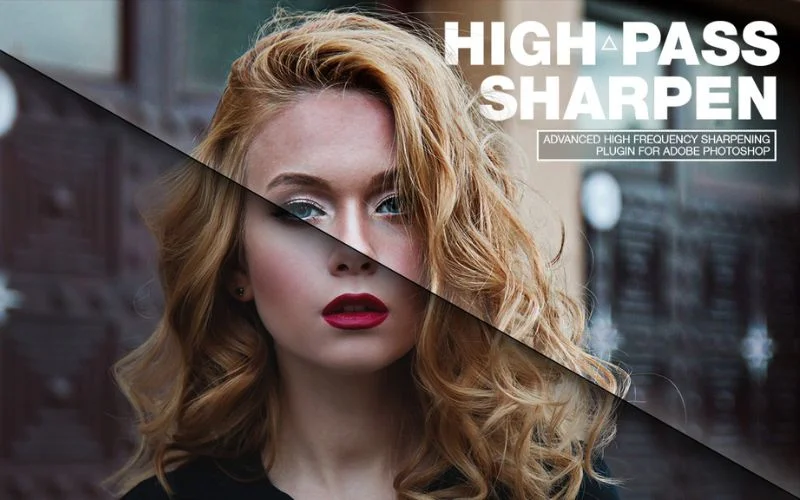 Highpass Sharpen plugin enhancing image clarity and fine details in Photoshop