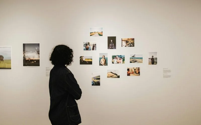 wall decoration with photo of deceased one