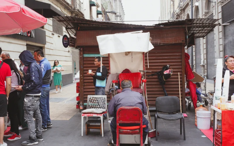 Street photography scene highlighting urban storytelling