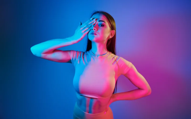 color mapping using photo of a lady