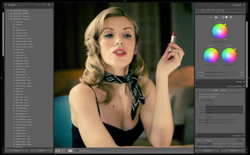 color grading examples