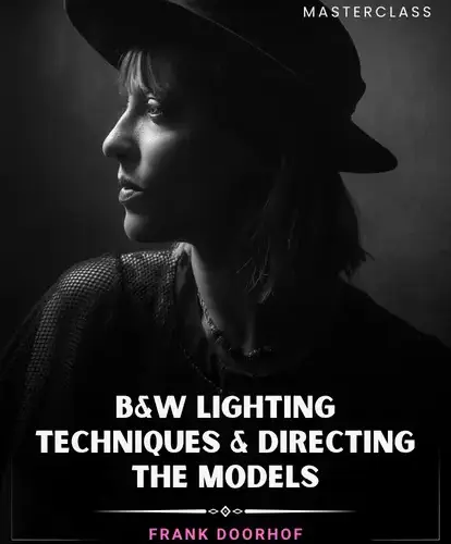 Model photography tutorial shows professional monochrome editing techniques